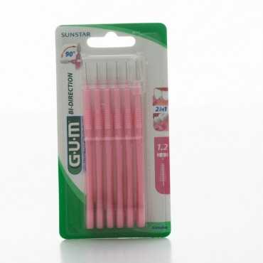 GUM Bi-Direction Fine 1,2mm X 6, Pink