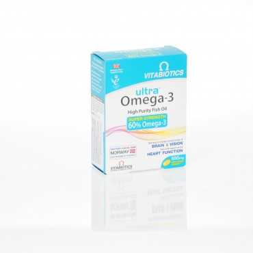 VITABIOTICS Ultra Omega-3 High Purity Fish Oil 60 Capsules