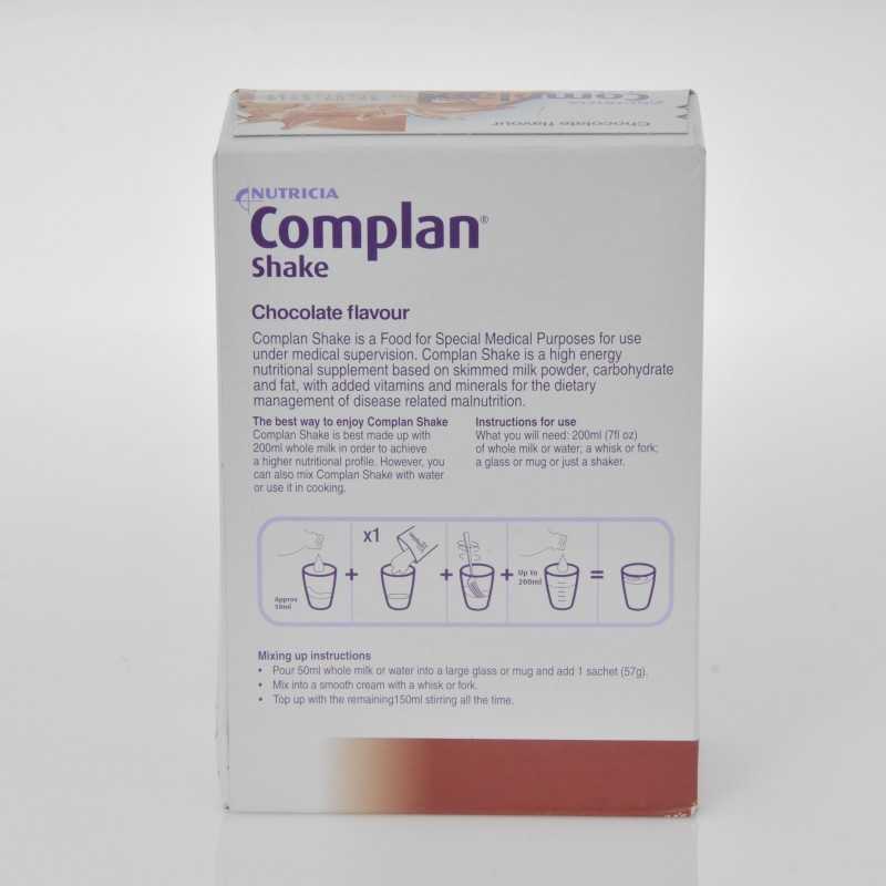 Complan Shake Chocolate 4 X 57gr