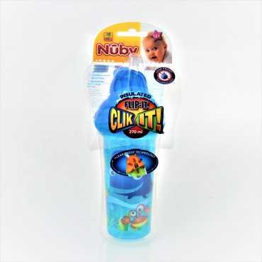 NUBY CLICK INSULATED STRAW CUP 270ML