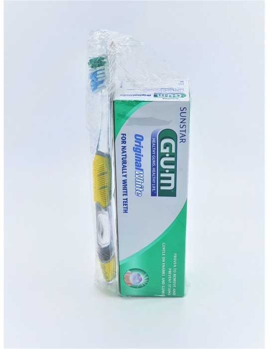 GUM T/P Original White 75ml + T/Br FREE