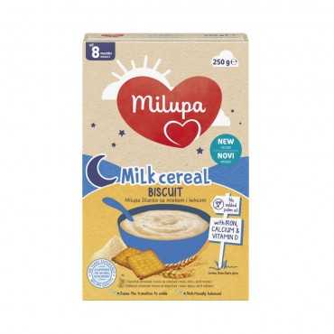 MILUPA MILK CEREAL BISCUIT 250g (from 8 months)