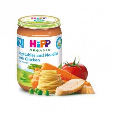 HiPP Vegetables and Noodles with Chicken, BIO, 220g