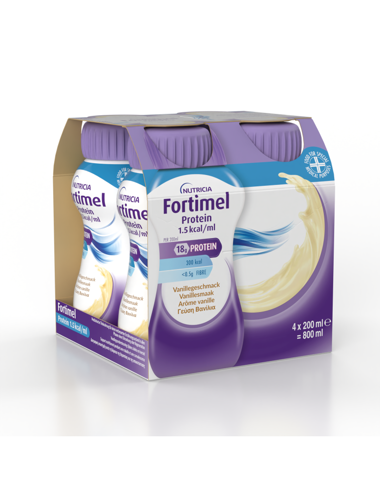 Fortimel Protein Vanilla 4X200ml (αντικαθιστά το Fortimel Extra Vanilla)