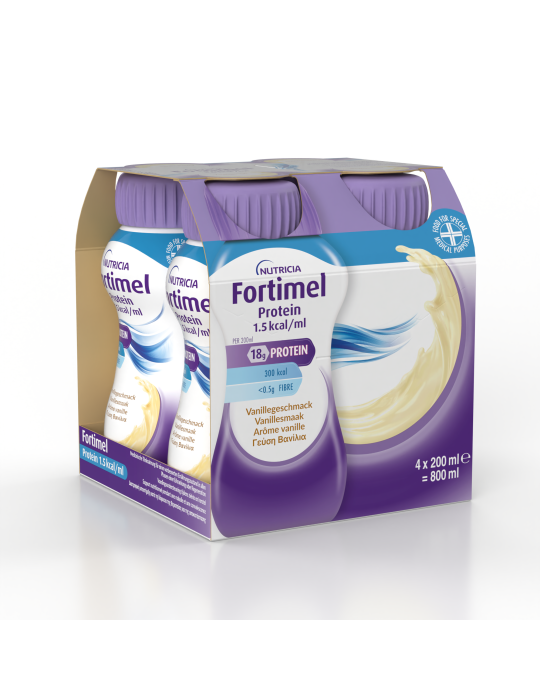 Fortimel Protein Vanilla 4X200ml (αντικαθιστά το Fortimel Extra Vanilla)
