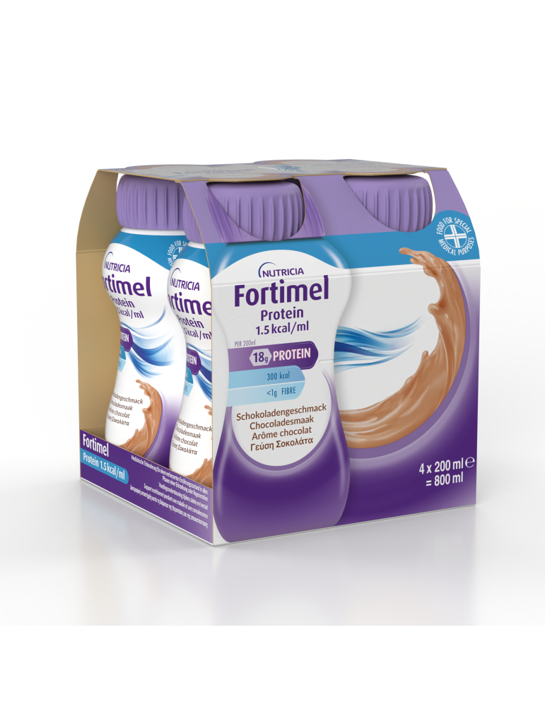 Fortimel Protein Choco 4X200ml (αντικαθιστά το Fortimel Extra Choco)