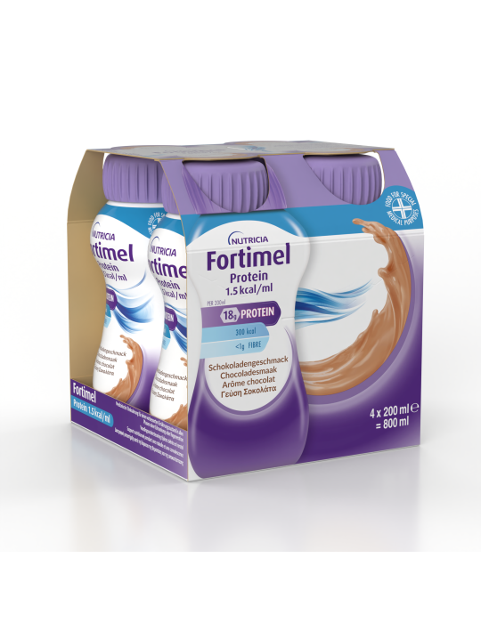 Fortimel Protein Choco 4X200ml (αντικαθιστά το Fortimel Extra Choco)