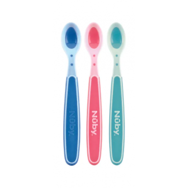 NUBY HOT SAFE SPOON 3PC 3+