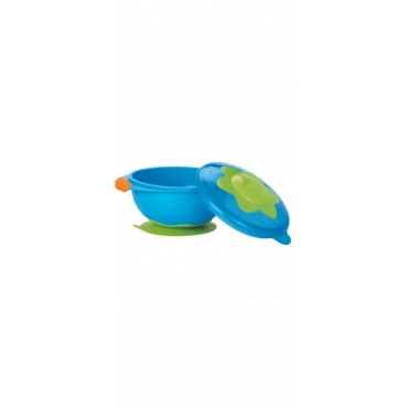 NUBY BOWL WITH COVER/SUCTION LID 9+