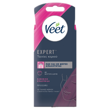 VEET FACE STRIPS, NORMAL SKIN, 32 PCS