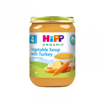 HiPP Organic Vegetable Soup with Turkey, 190gr