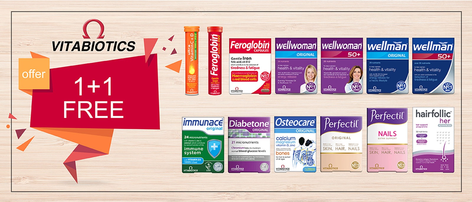 Vitabiotics 1+1